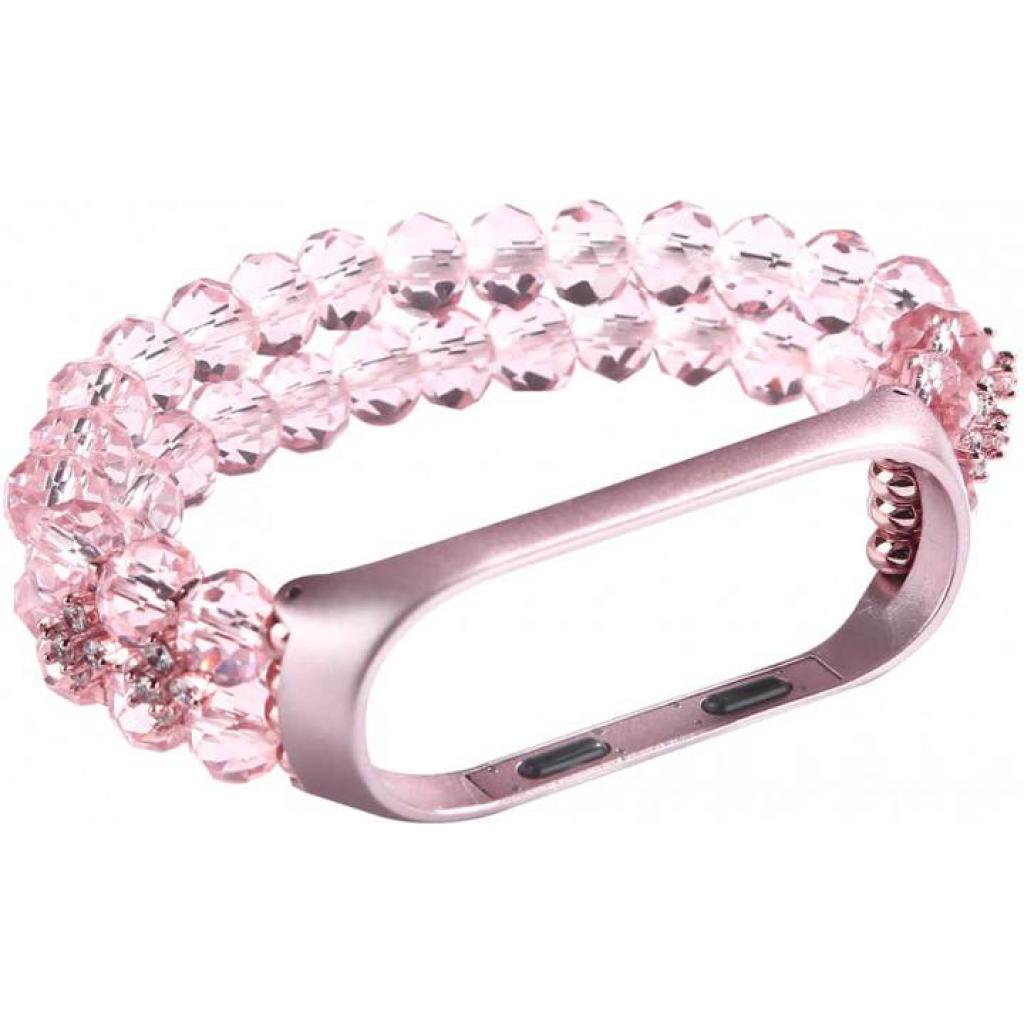 Ремінець до фітнес браслета XoKo Decorative для Xiaomi Mi Band 3/4 Pink (XK-XM-NG-Pink) - зображення 2