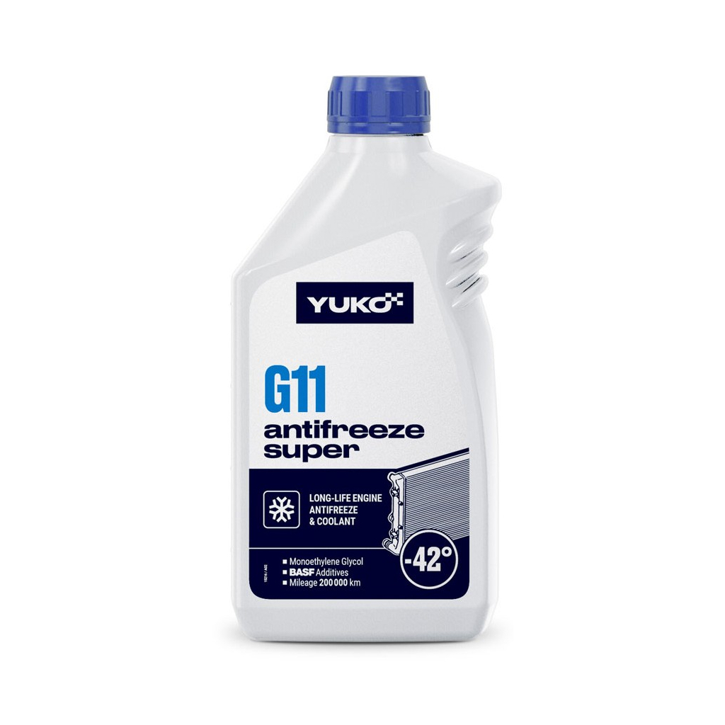 Антифриз Yuko -40 Super G11 синій 1л (4820070244472) - изображение 1