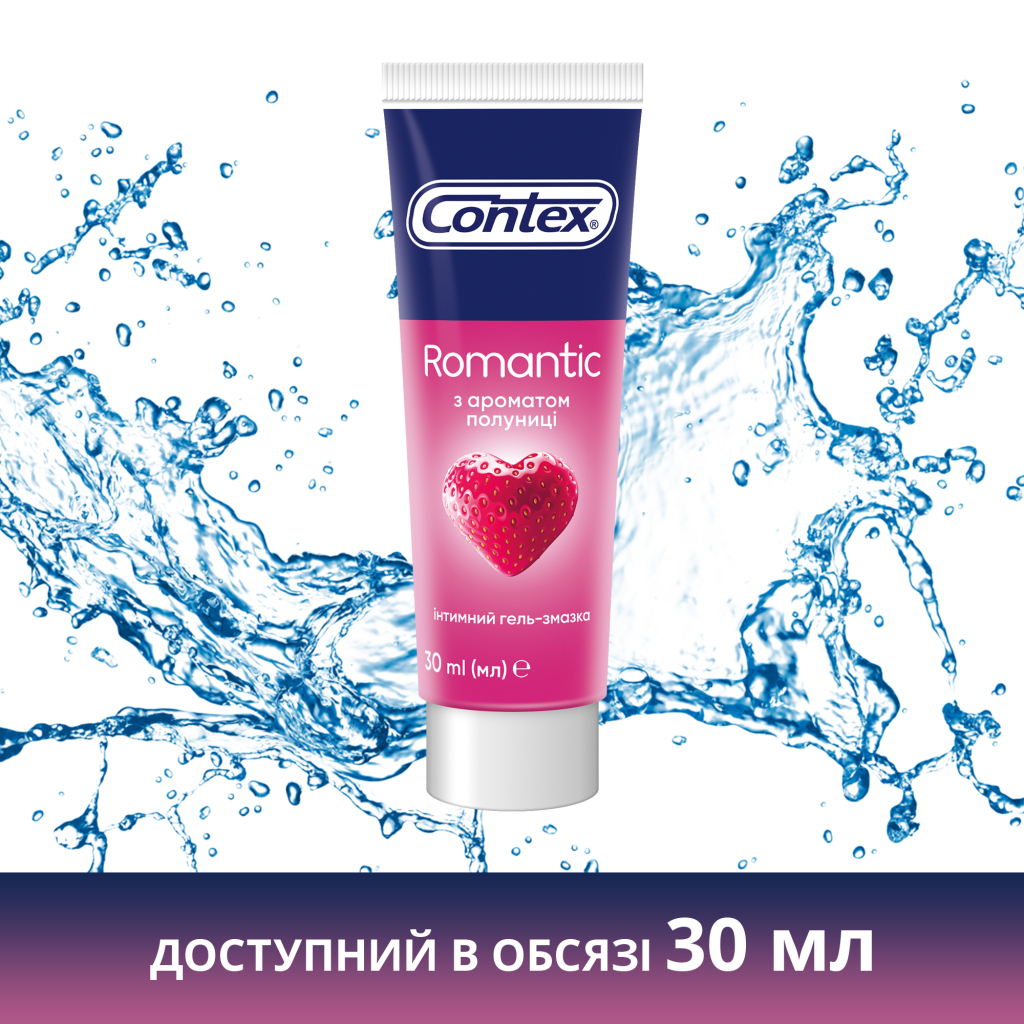 Інтимний гель-змазка Contex Romantic з ароматом полуниці (лубрикант) 100 мл (4820108005174) - изображение 5