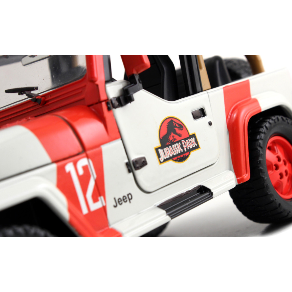 Машина Jada металева Парк Юрського періоду Джип Вранглер 1992 1:24 (253253005) - зображення 10