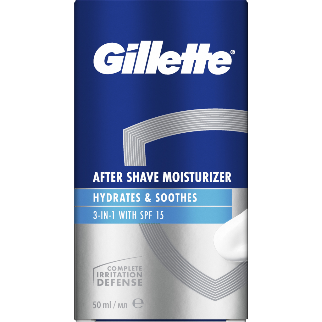 Бальзам після гоління Gillette 3 in 1 Hydrates & Soothes SPF+15 50 мл (8001090303929) - изображение 2