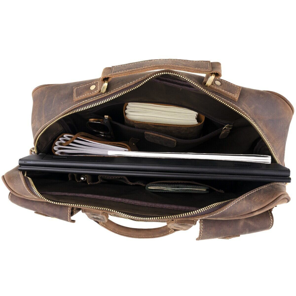 Сумка Vintage Коричнева (14881) - зображення 10