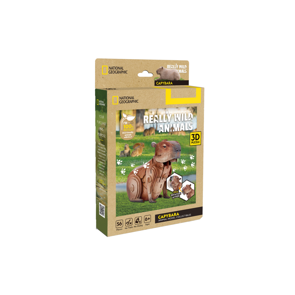 Пазл Cubic Fun тривимірний Дикі тварини Капибара (DS1177h) - зображення 2