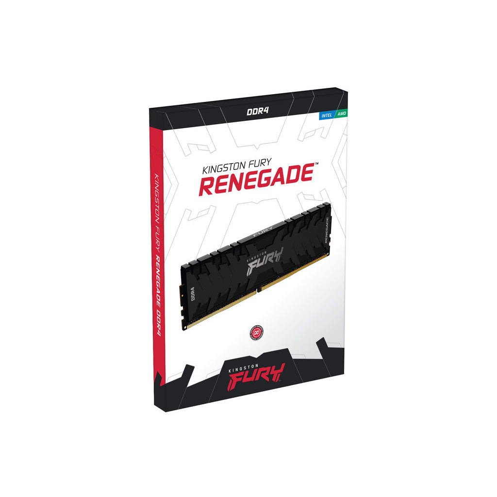 Модуль пам'яті для комп'ютера DDR4 16GB 4000 MHz Renegade Black Kingston Fury (ex.HyperX) (KF440C19RB1/16) - изображение 5