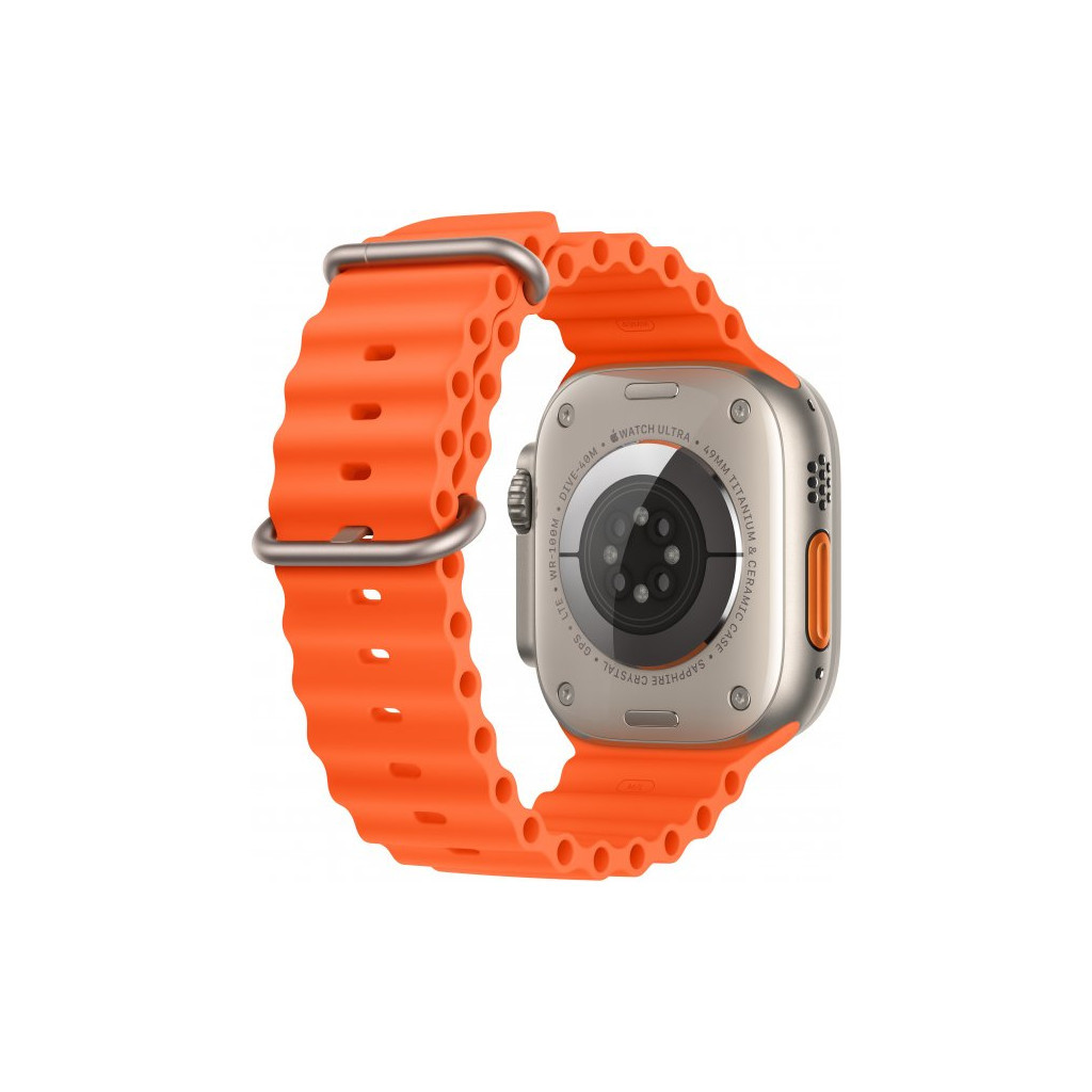 Смарт-годинник Apple Watch Ultra 2 GPS + Cellular, 49mm Titanium Case with Orange Ocean Band (MREH3UL/A) - зображення 3