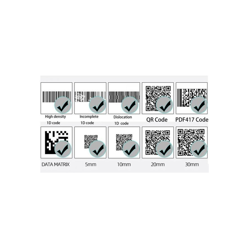 Сканер штрих-коду UKRMARK EV-B208 2D, Bluetooth, USB (900503) - зображення 4