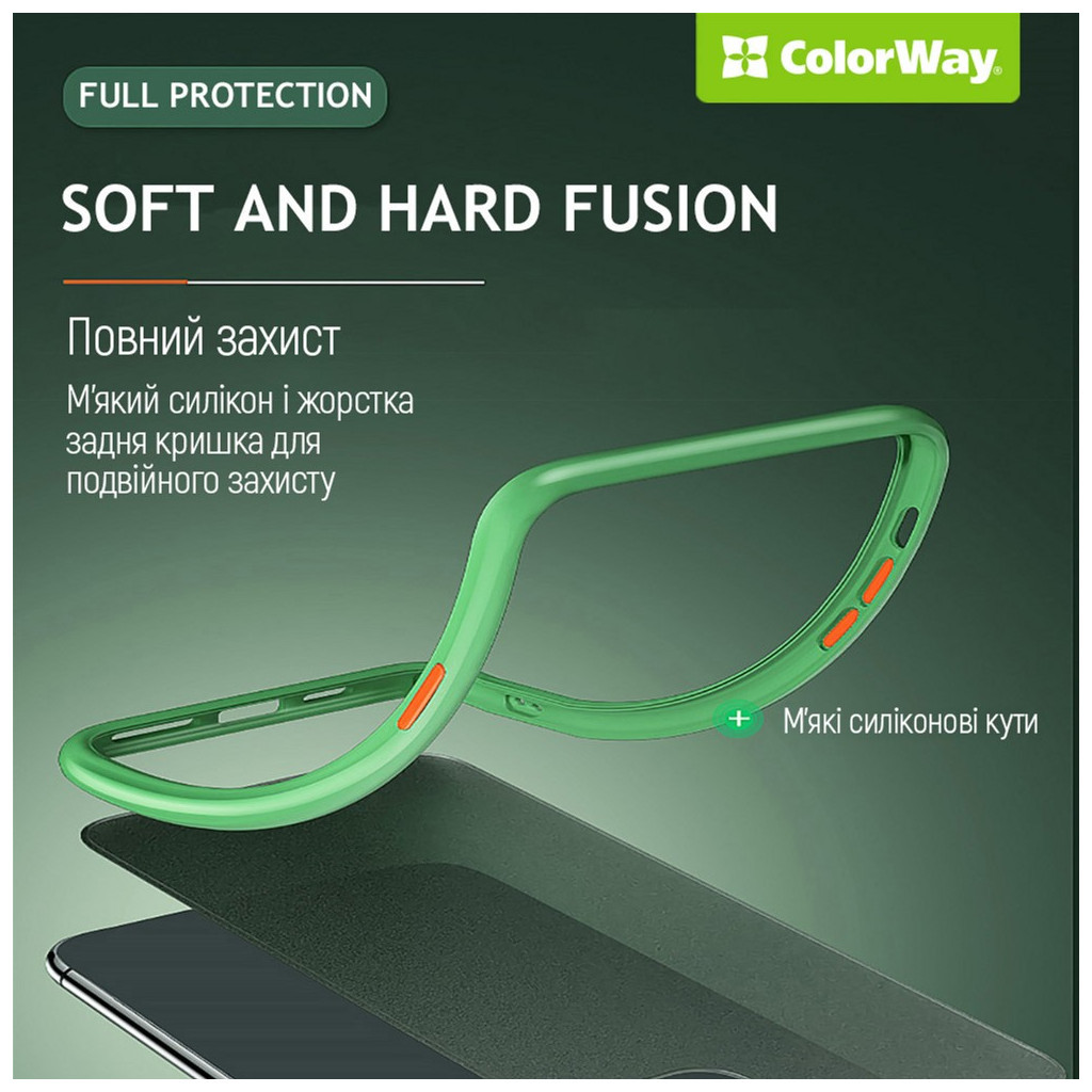 Чохол до мобільного телефона ColorWay Smart Matte Xiaomi Redmi 12 black (CW-CSMXR12-BK) - зображення 7