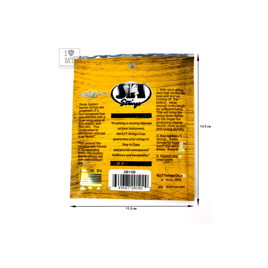Струни для гітари SIT Strings GB1150 (11-50) (226923) - зображення 2