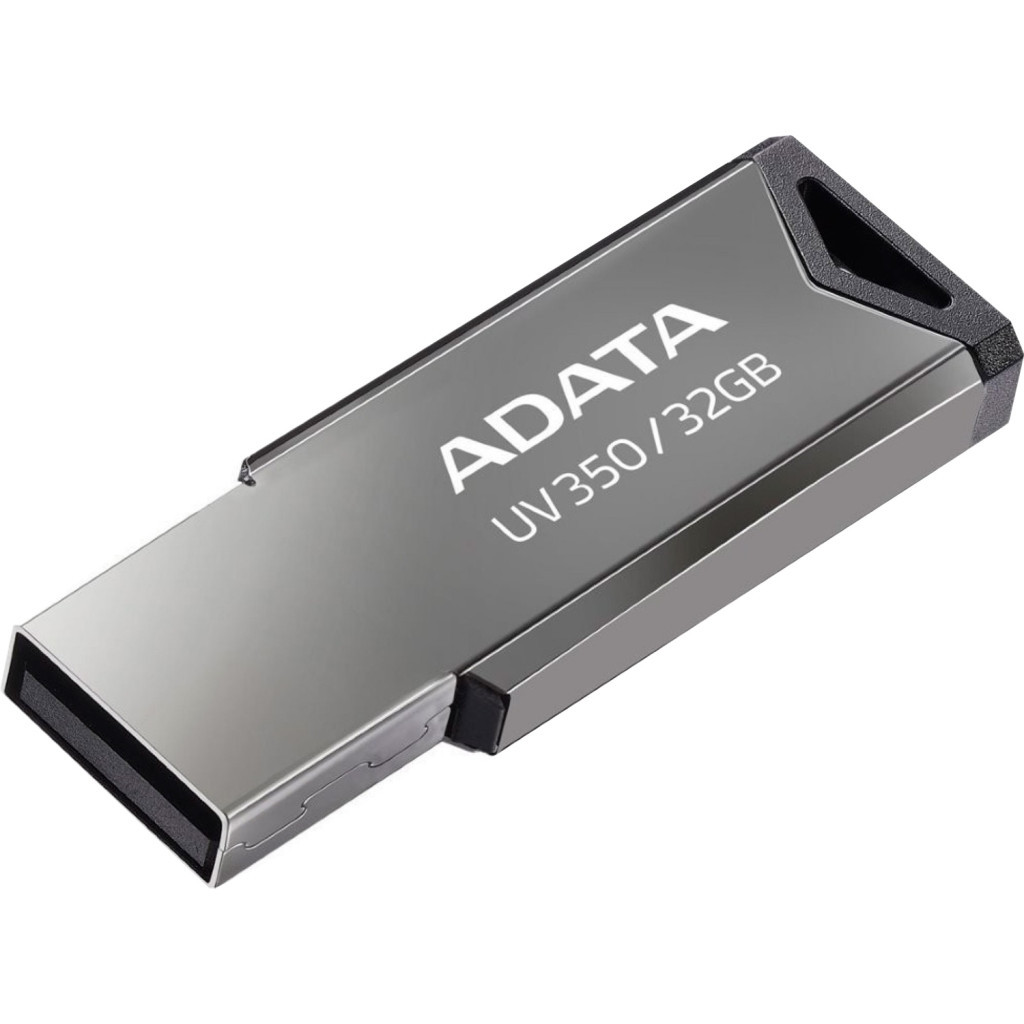USB флеш накопичувач ADATA 32GB UV350 Metallic USB 3.2 (AUV350-32G-RBK) - зображення 1