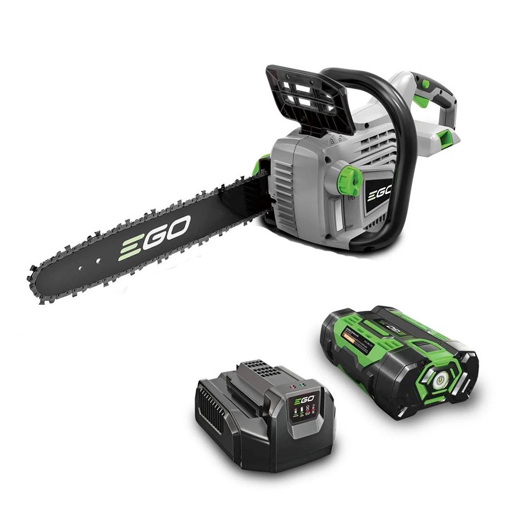 Ланцюгова пила EGO CS1401E KIT, 56В, шина 35см, 52лан, 3/8P, 1,1мм, акум. 2,5Ah + ЗП (0410003027) - зображення 1