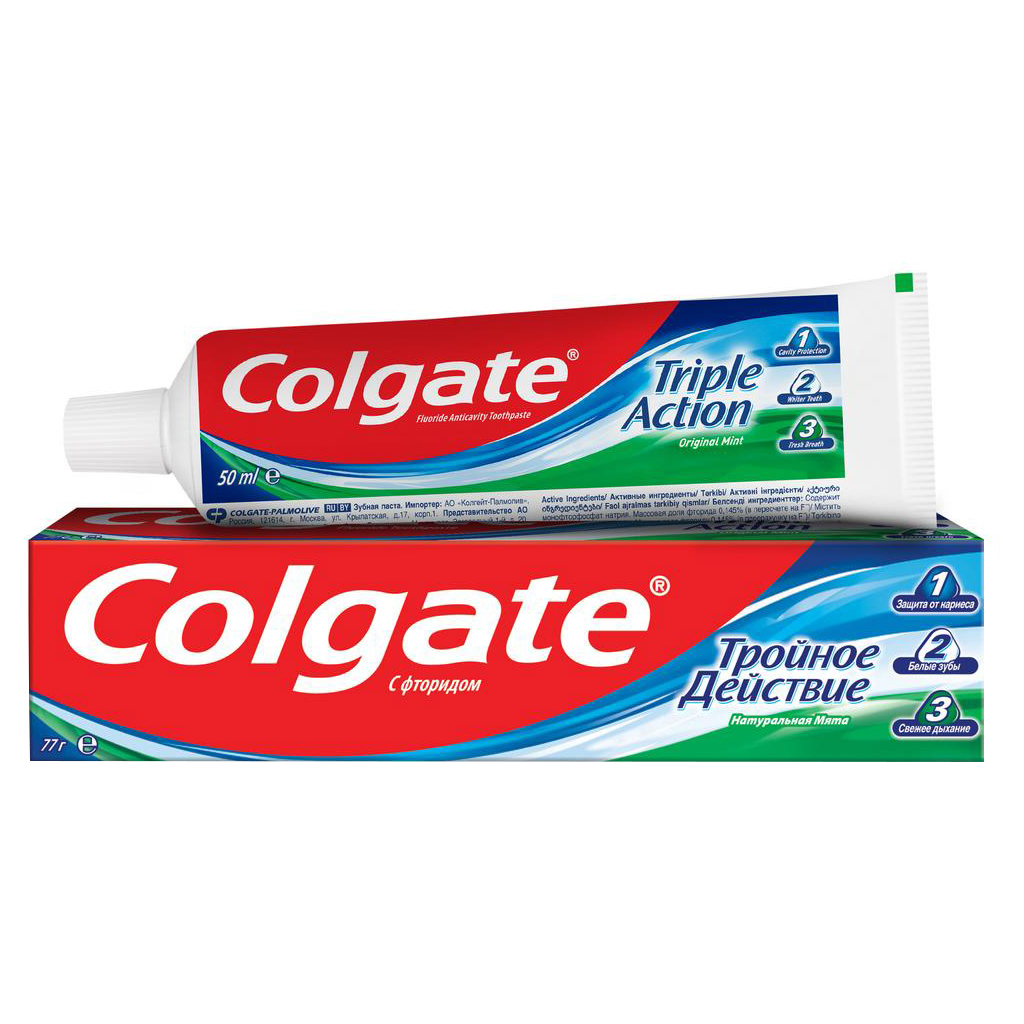 Зубна паста Colgate Потрійна дія 50 мл (7891024128954) - зображення 1