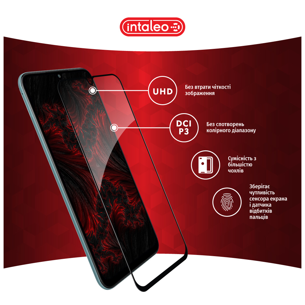 Скло захисне Intaleo Full Glue Samsung M34 5G Black (1283126575761) - зображення 4