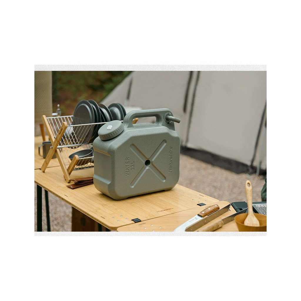 Каністра для води Naturehike CNH22CJ018 12 літрів темно-зелена (6927595753255) - зображення 8