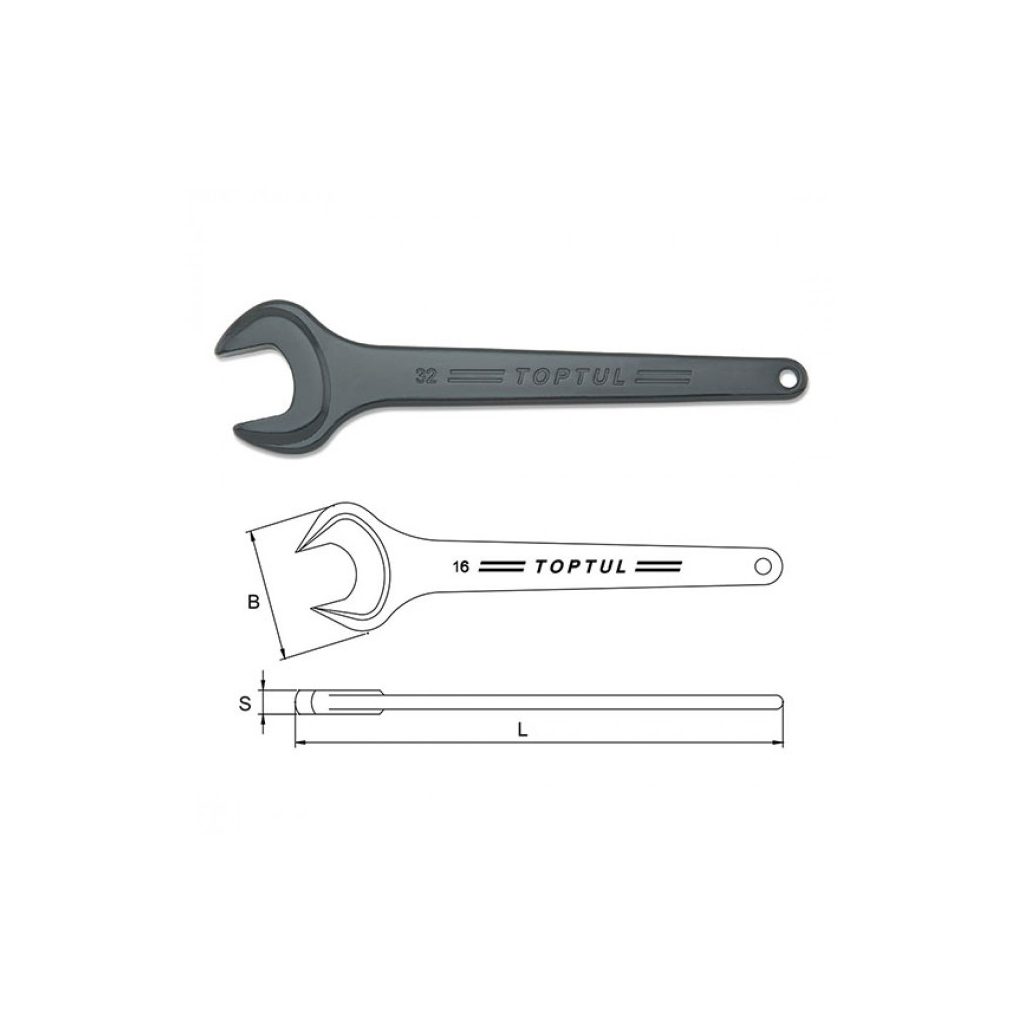 Ключ Toptul ріжковий 60мм односторонній (посилений) (AAAT6060) - зображення 2