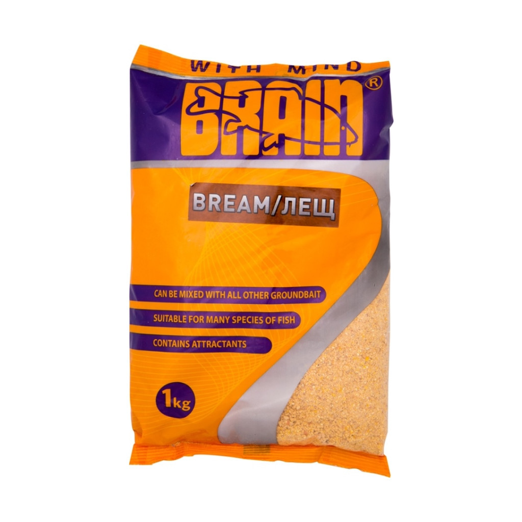 Прикормка Brain fishing BREAM (лещ) 1 kg ц.: желтый (1858.30.17) - зображення 1