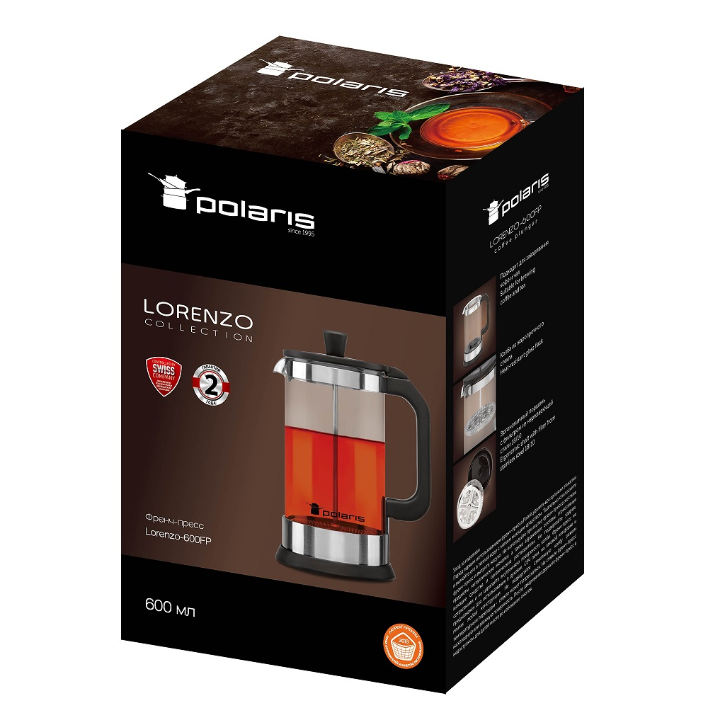 Френч-прес Polaris Lorenzo 0.6 л (Lorenzo-600FP) - зображення 5