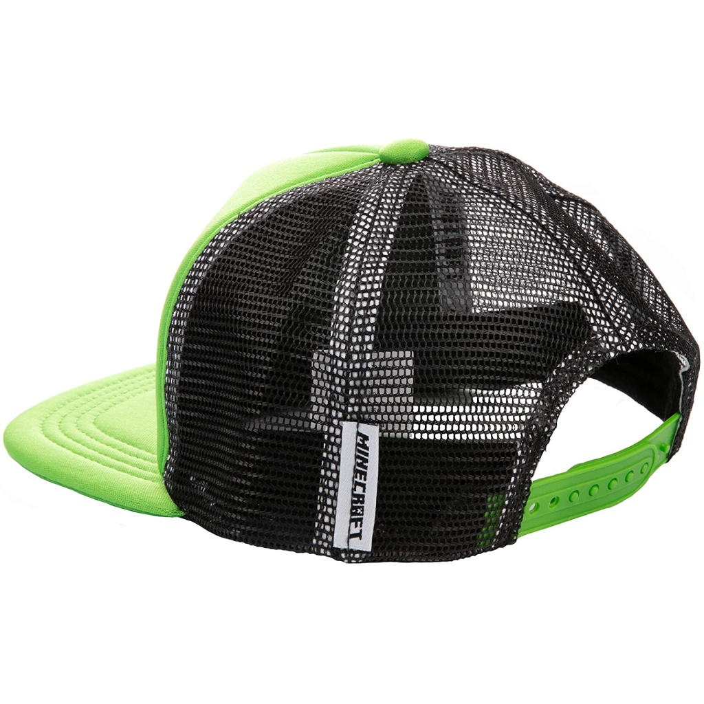 Кепка Jinx Minecraft - Who's Deboss Creeper Youth Snapback Green (JINX-10370) - зображення 3