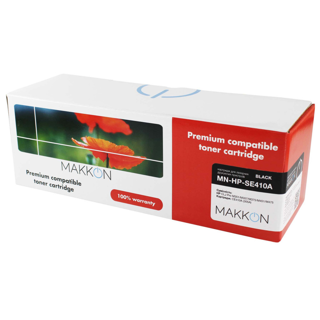 Картридж Makkon HP CLJP CE410A (305A) (SE410A) 2.2k black (MN-HP-SE410A) - зображення 1