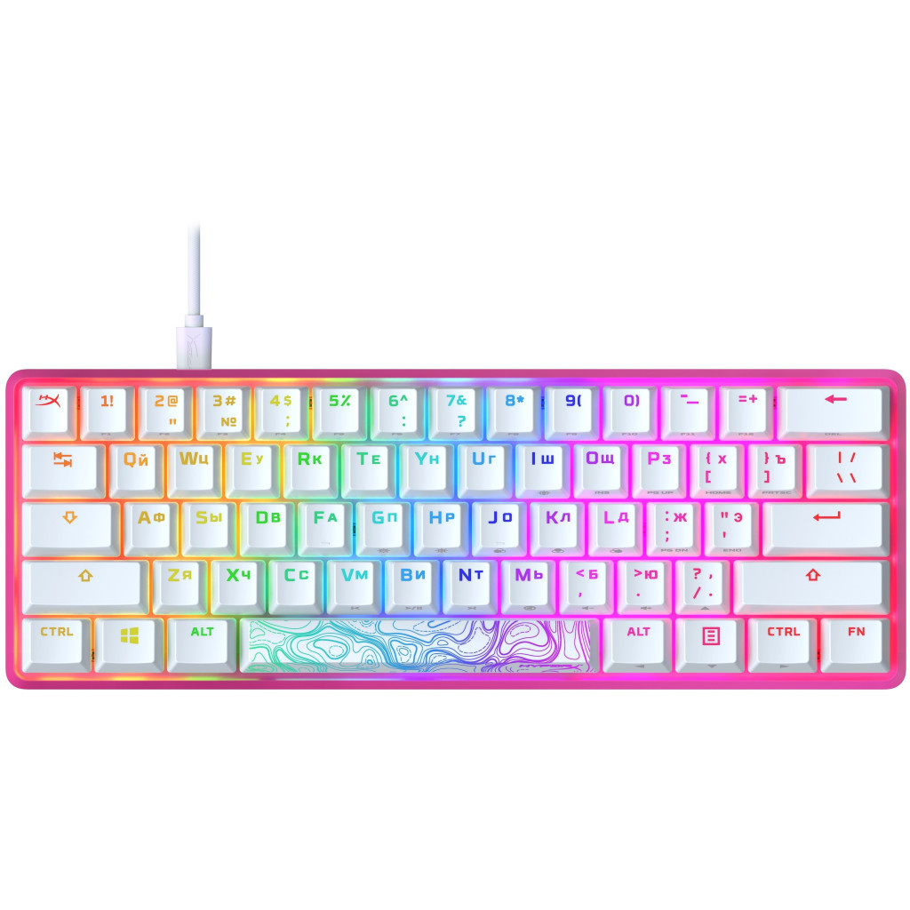 Клавіатура HyperX Alloy Origins 60 Pink (572Y6AA) - зображення 6