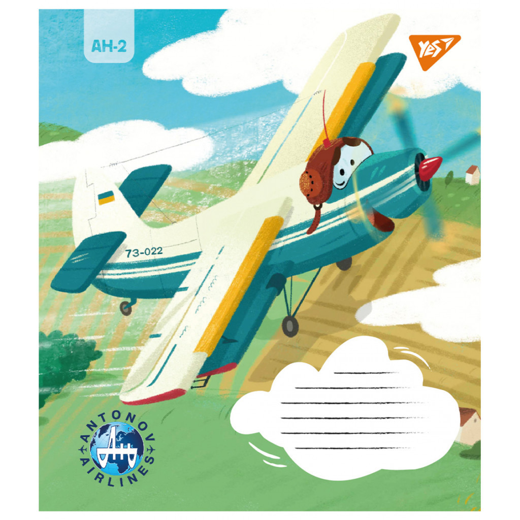 Зошит Yes Антонов 12 аркушів клітинка (767427) - зображення 6