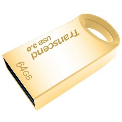 USB флеш накопичувач Transcend 64GB JetFlash 710 Metal Gold USB 3.0 (TS64GJF710G) - зображення 2