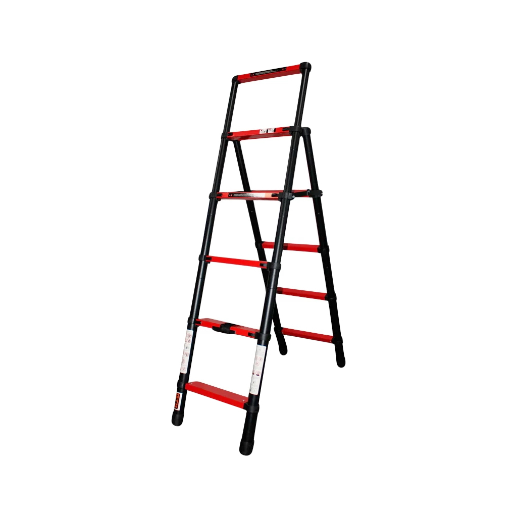 Драбина GTM cтрем'янка телескопічна 5сх., 1,7м (KME5056B) - изображение 1