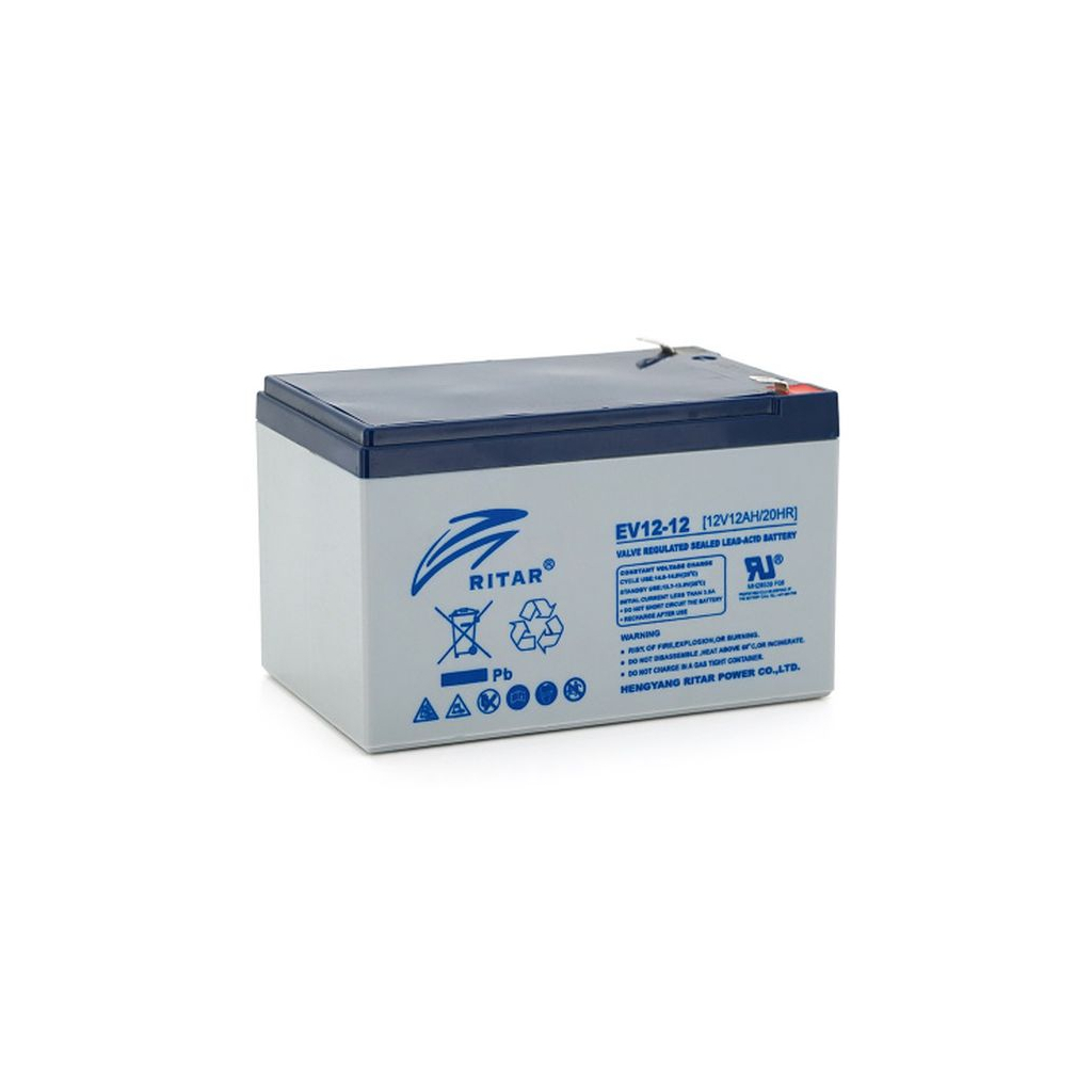 Батарея до ДБЖ Ritar EV12-12, 12V 12Ah (EV12-12) - зображення 1