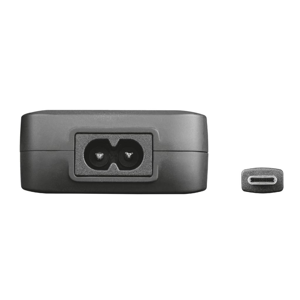 Блок живлення до ноутбуку Trust Moda Universal 60W USB-C Charger (21478) - зображення 3