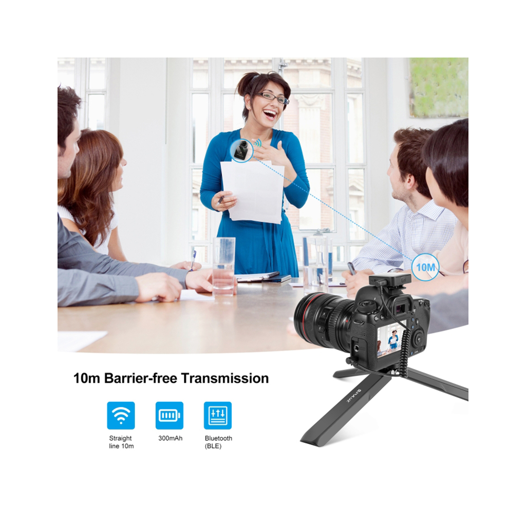 Мікрофон Puluz PULUZ 2 TX + 1 RX Wireless black (PU3154B) - зображення 6