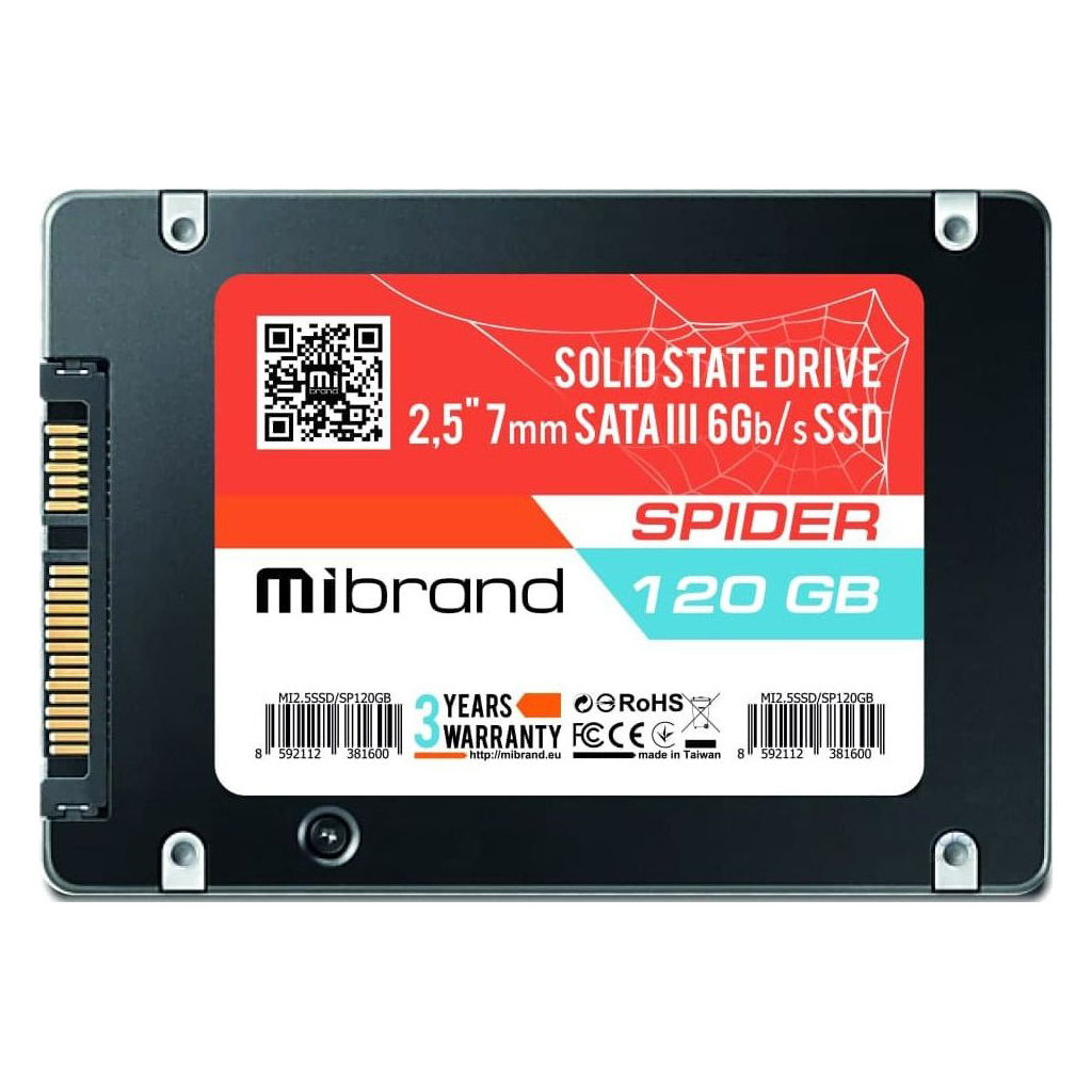 Накопичувач SSD 2.5" 120GB Mibrand (MI2.5SSD/SP120GB) - зображення 1