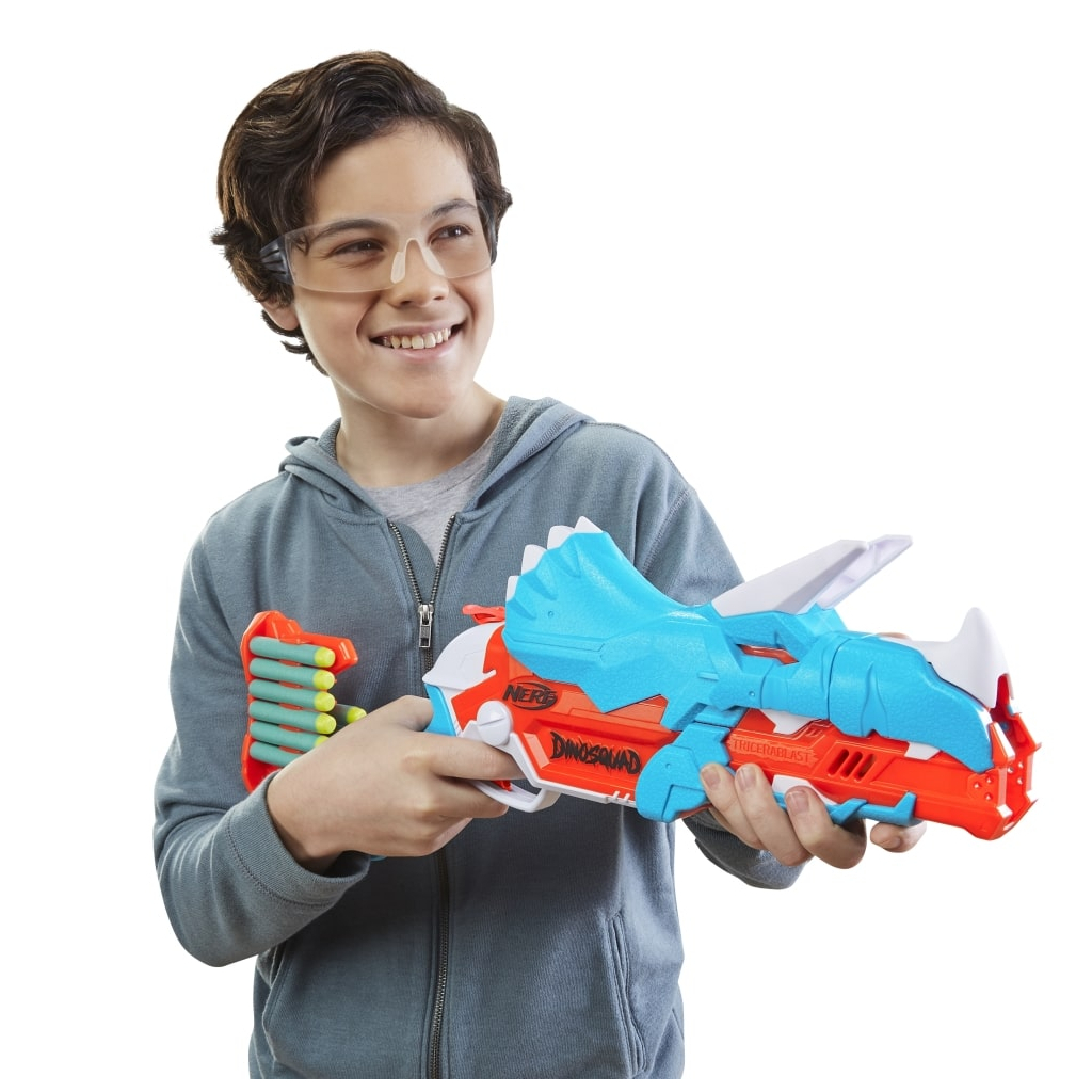 Іграшкова зброя Hasbro Nerf DinoSquad Tricera-Blast (F0803) - зображення 4