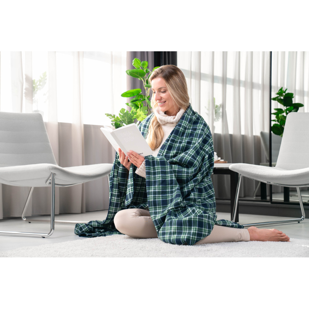 Плед Ardesto Fleece клітинка зелена 160х200 см (ART0702PB) - зображення 3