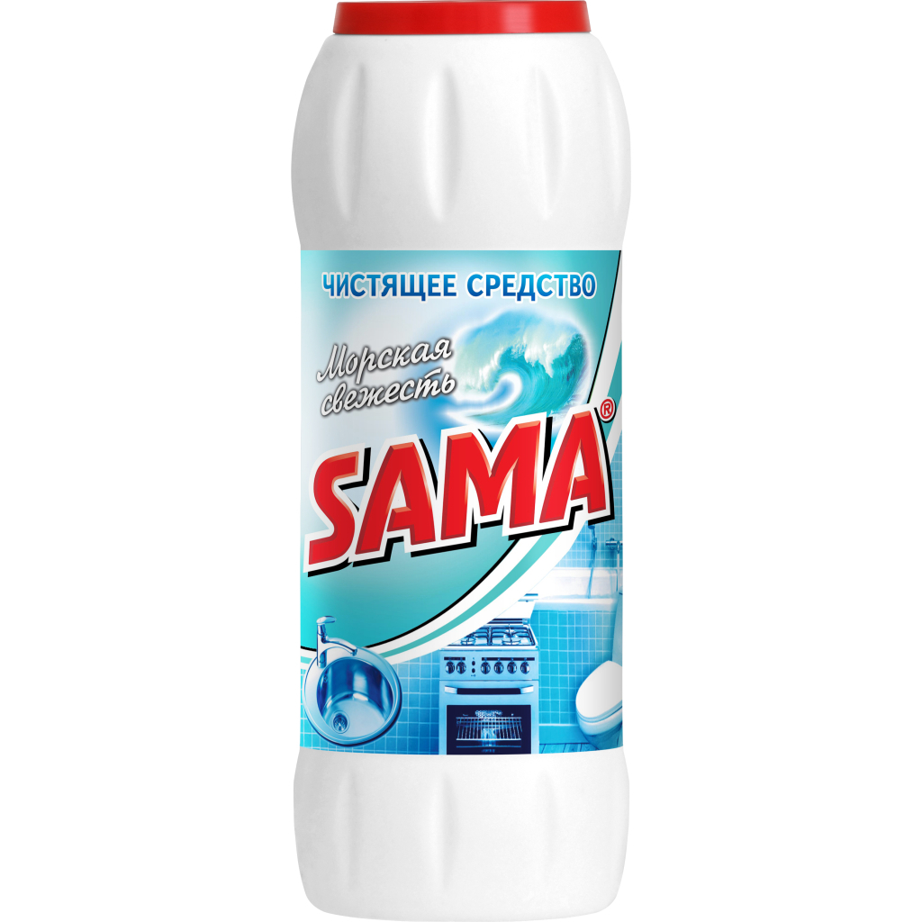 Порошок для чищення кухні Sama Морська свіжість 500 г (4820270630136) - зображення 1