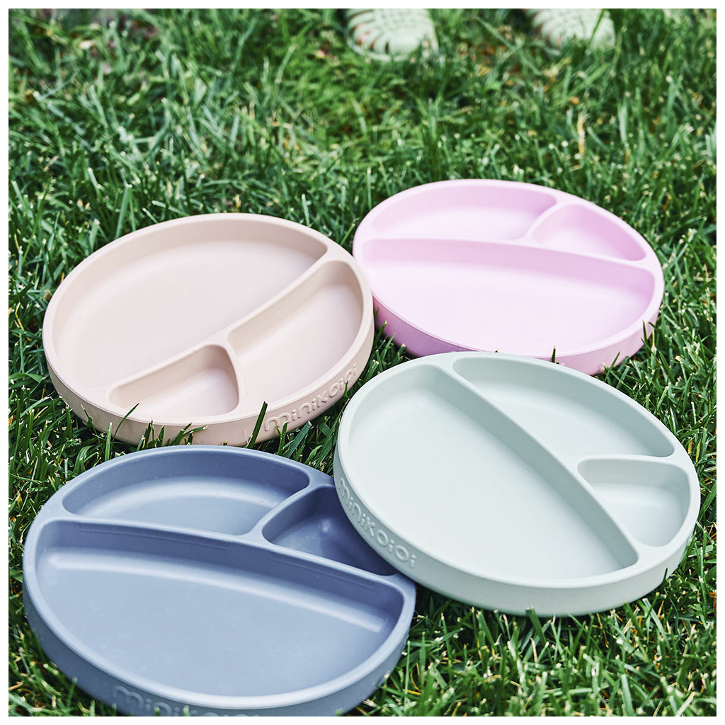 Тарілка дитяча MinikOiOi Portions секційна Mellow Yellow (101050006) - picture 5