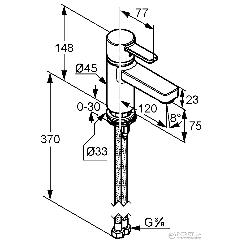 Змішувач KLUDI ZENTA XL (382620575) - зображення 2