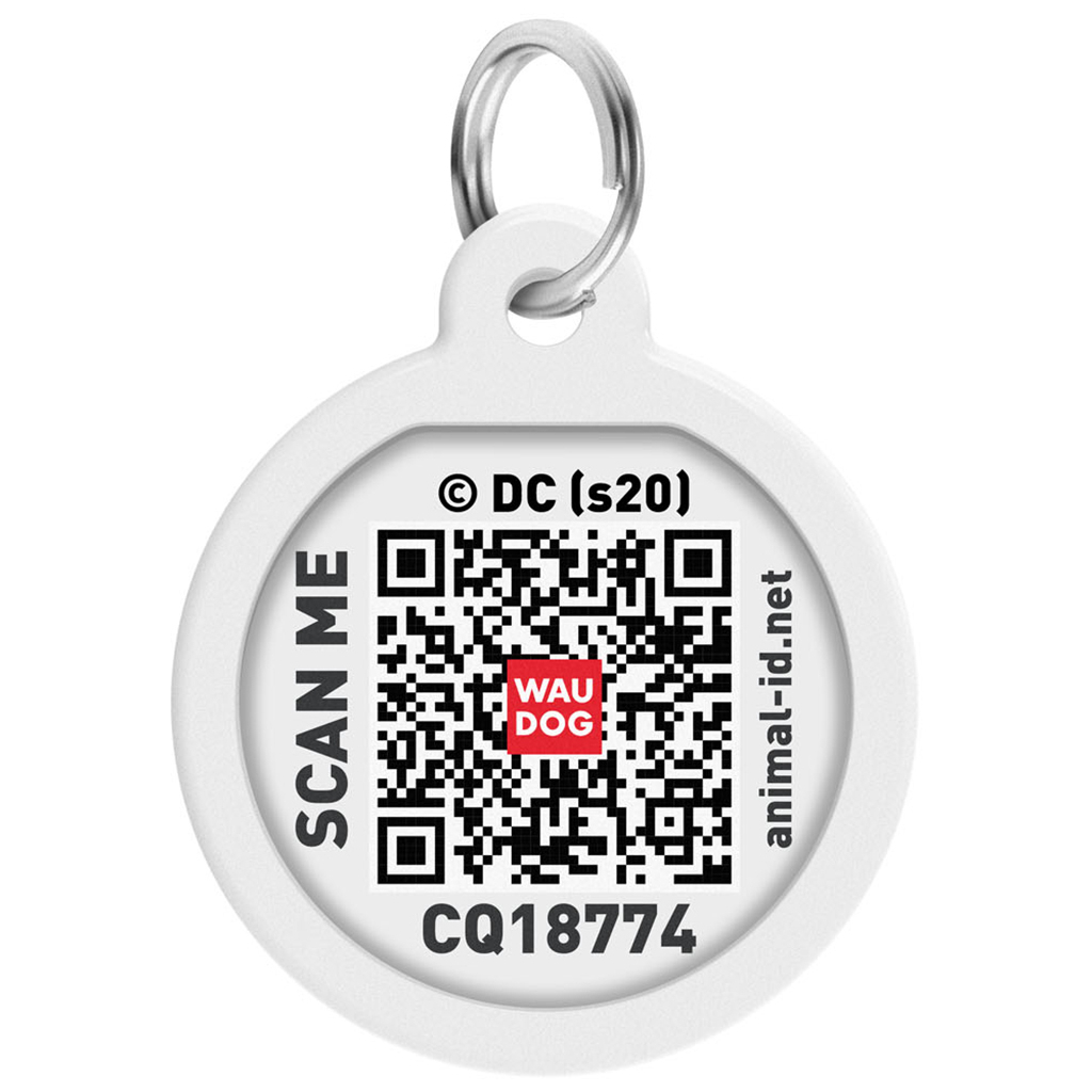 Адресник для тварин WAUDOG Smart ID з QR паспортом "Чудо-жінка 1", круг 25 мм (0625-1012ru-eng) - зображення 2