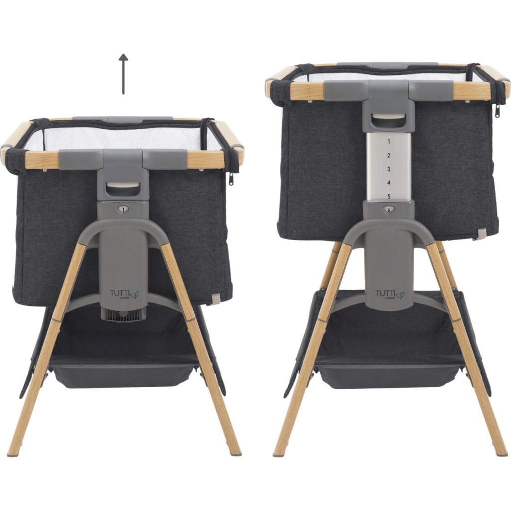 Ліжечко Tutti Bambini трансформер 2 в 1 CoZee XL dark gray (211209/3581) - зображення 2