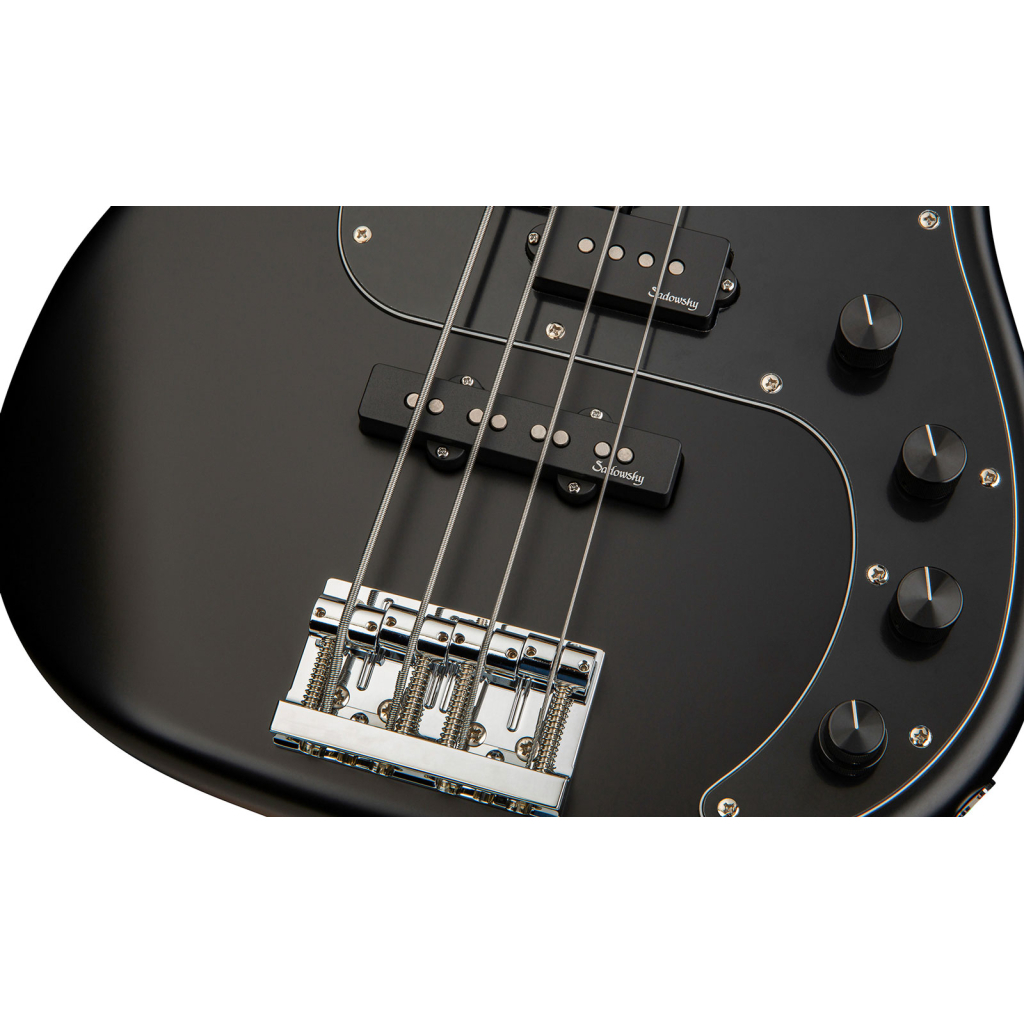 Бас-гітара Sadowsky MetroLine 21-Fret Hybrid P/J Bass Ash 4-String - Solid Black Satin (SML21HP4 93 ASH FR) - зображення 4