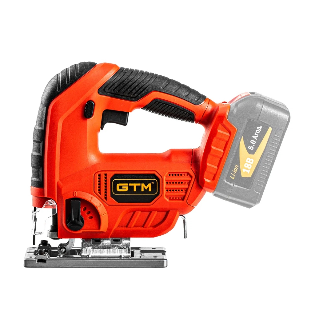 Електролобзик GTM JS18/65 18V, 4Ah, 0-2500ход/хв, Quick Fix (JS18/65_KIT) - изображение 3