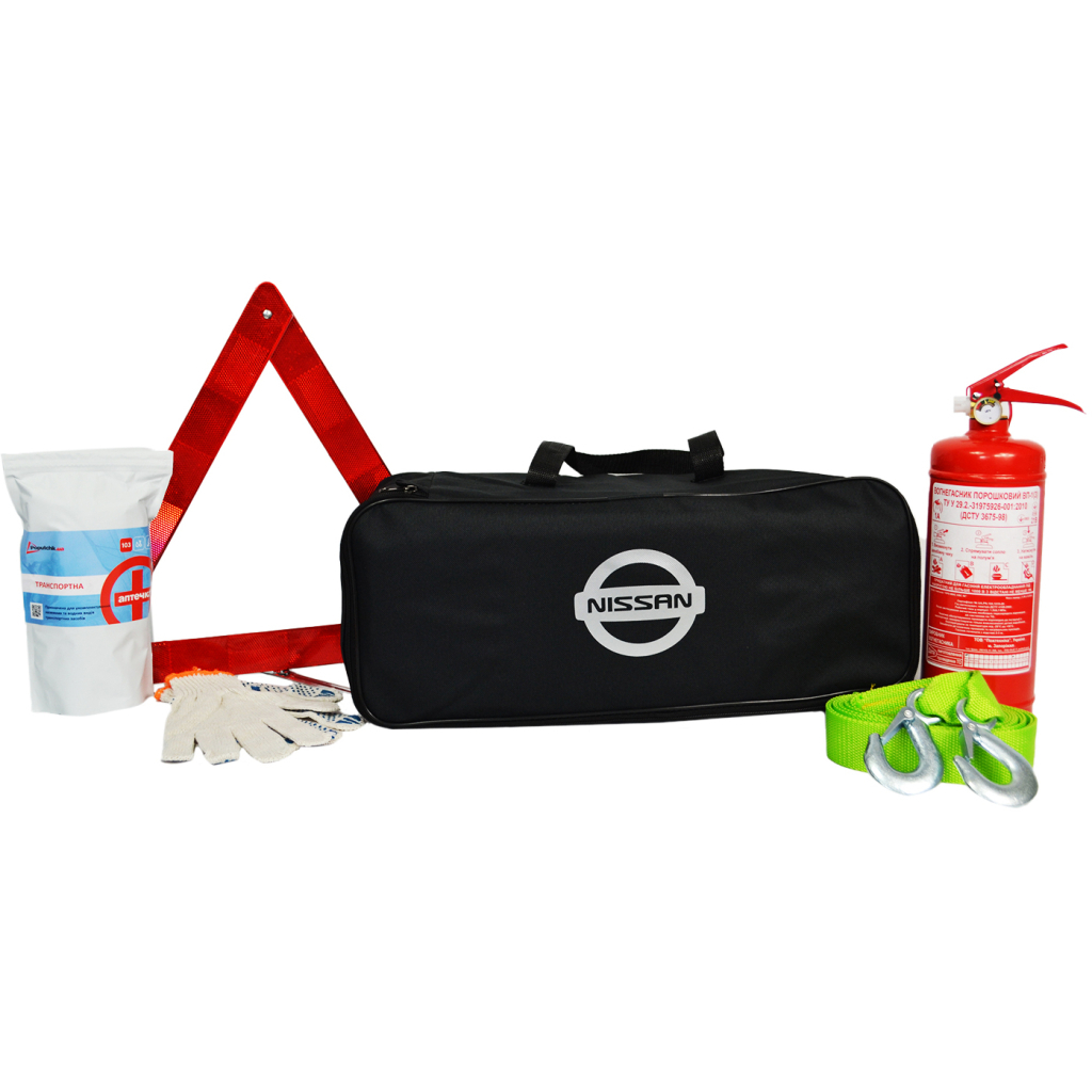 Набір техдопомоги Poputchik Базовий, Nissan, чорна (01-148-IS) - изображение 1