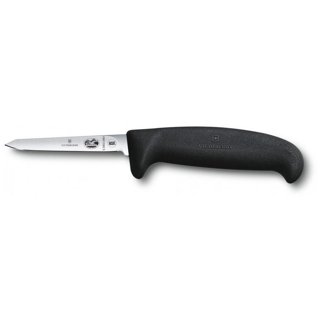 Кухонний ніж Victorinox Fibrox Poultry 8см Medium Black (5.5903.08M) - зображення 1
