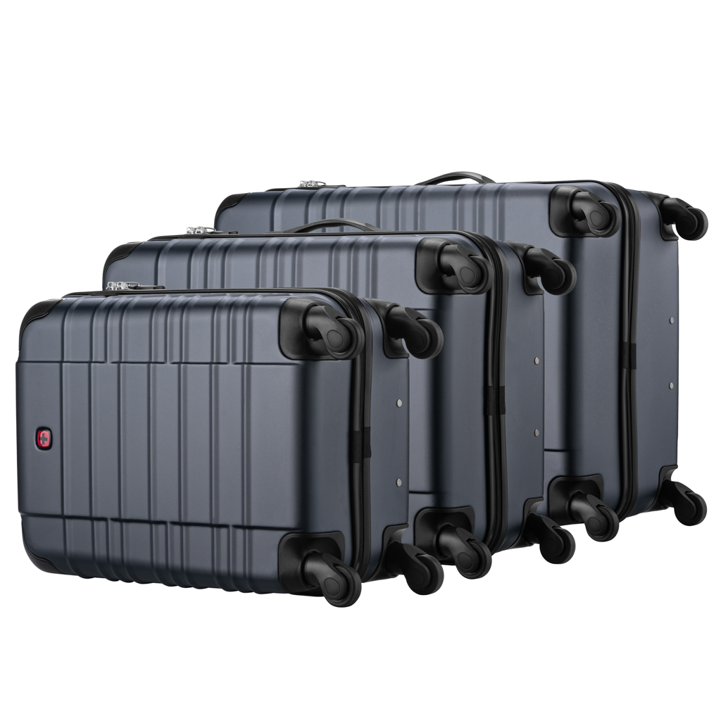 Набір валіз Wenger Amplar 3 в 1 (S,M,L) пластик, 4 колеса, синій (653150) - зображення 7