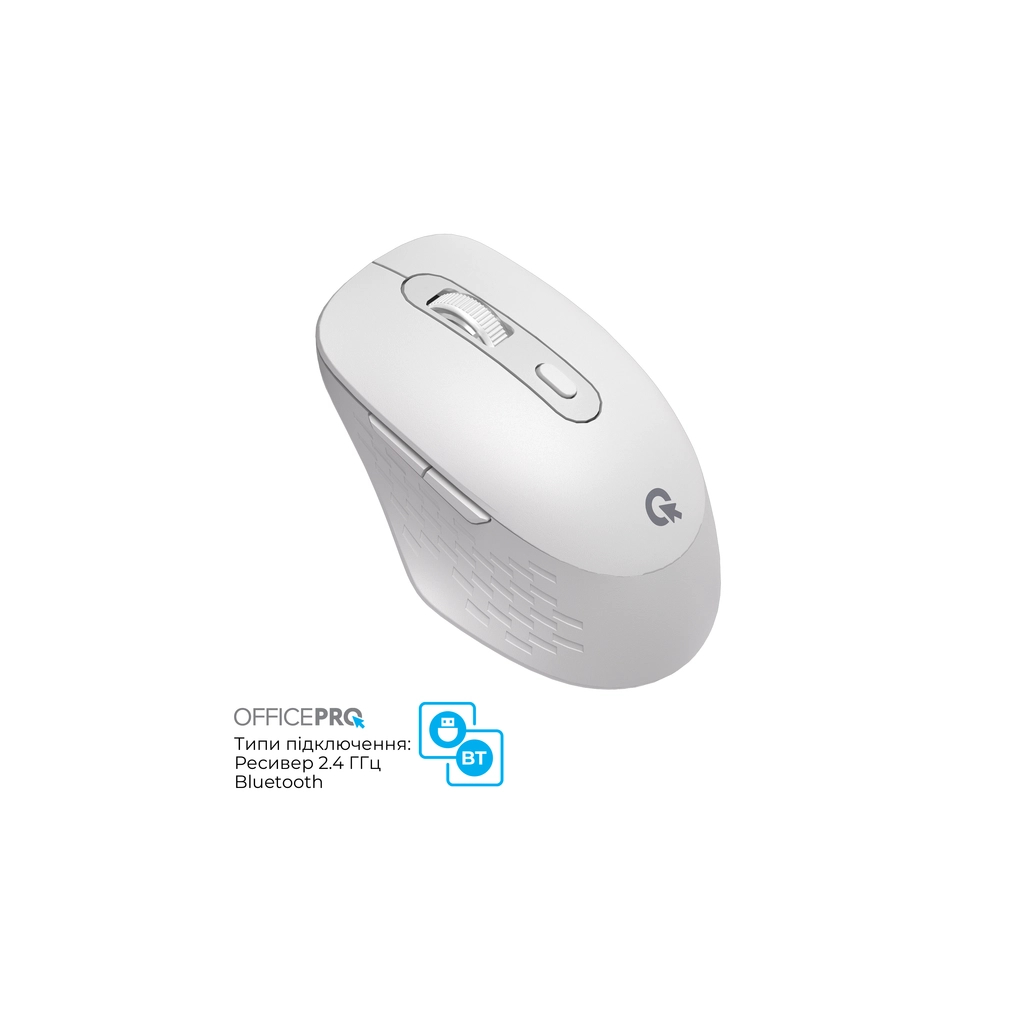 Мишка OfficePro M265W Wireless/Bluetooth Silent Click White (M265W) - зображення 5