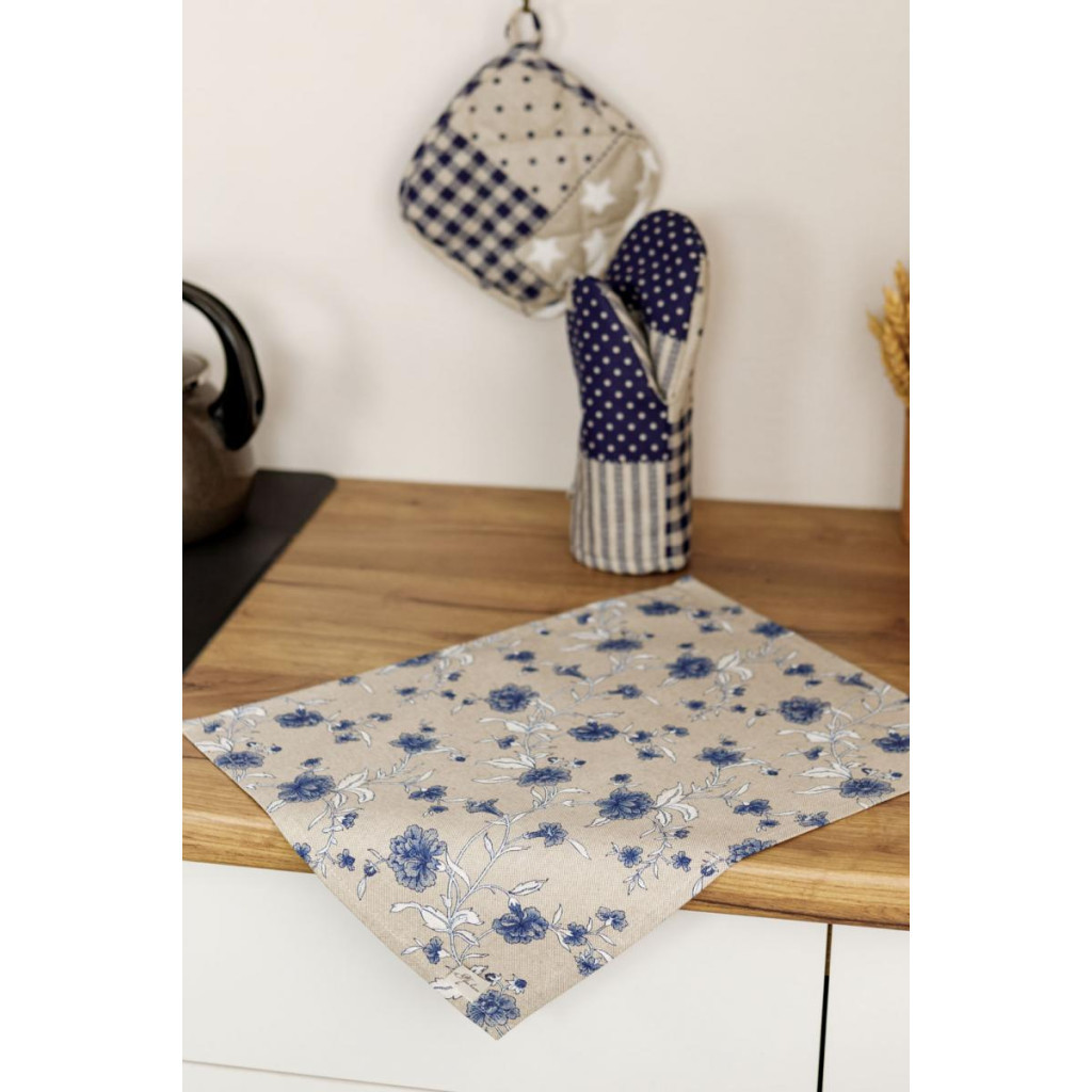 Кухонна прихватка Прованс Печворк синій Господиня 20х20 см (031494) - зображення 2