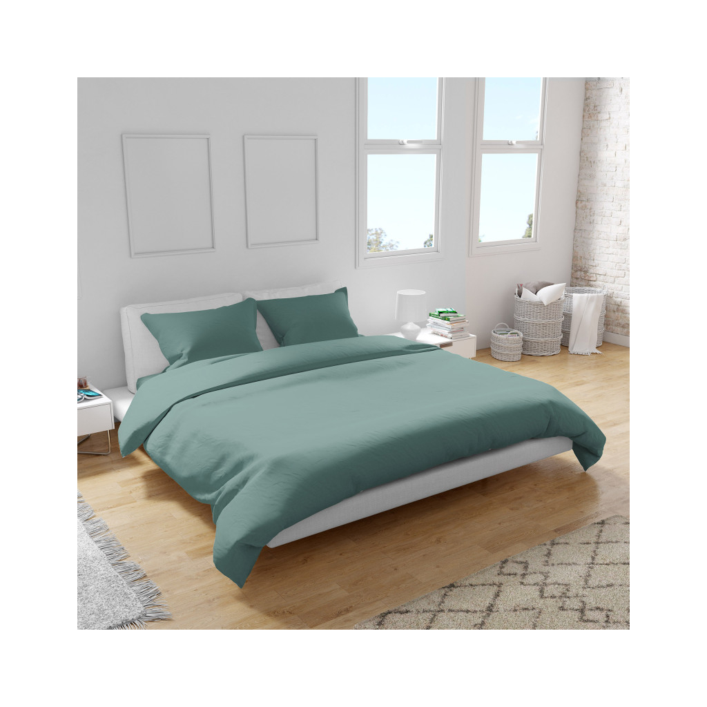 Постільна білизна Home Line Сатин Твіл (зелений) сімейний (182753) - зображення 2