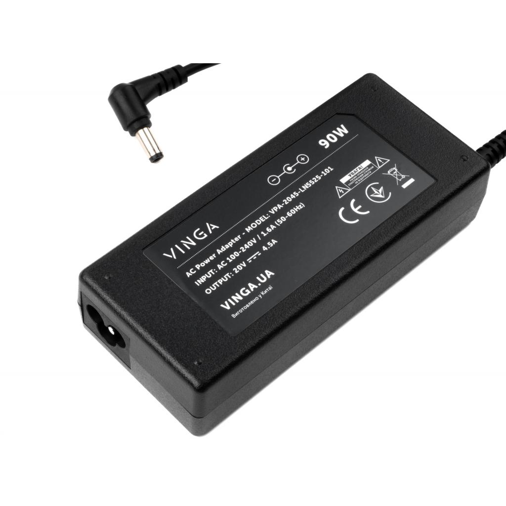 Блок живлення до ноутбуку Vinga Lenovo 90W 20V 4.5A 5.5*2.5 (VPA-2045-LN5525-101) - зображення 3