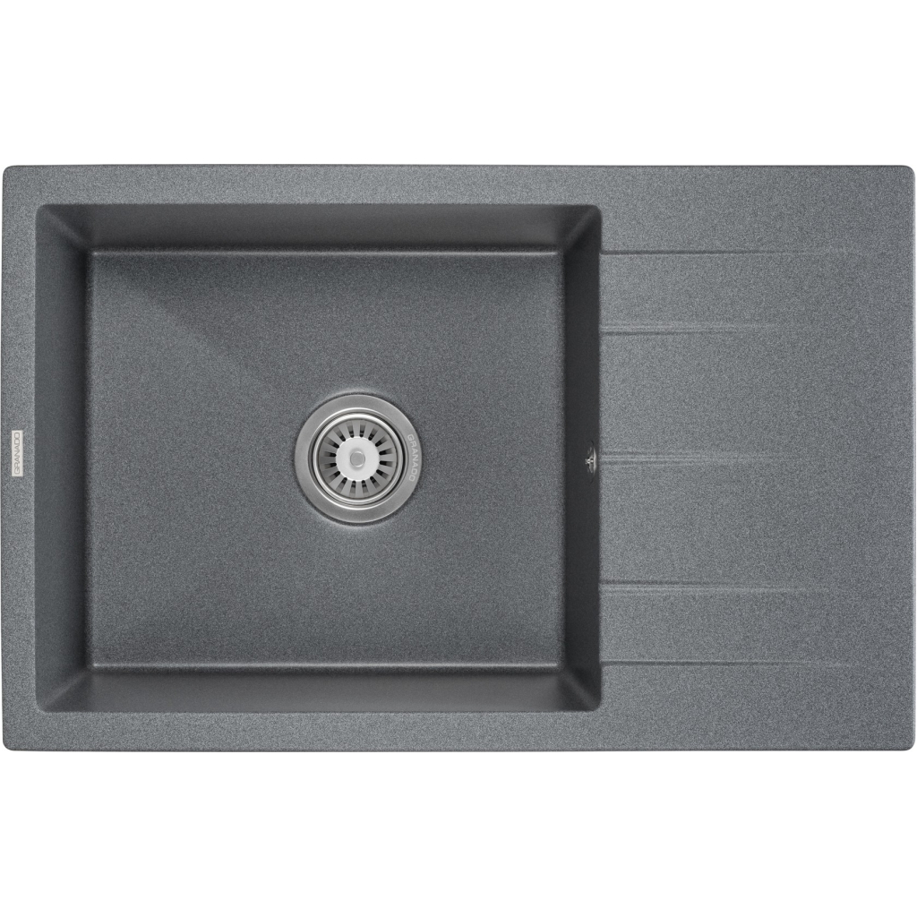 Мийка кухонна GRANADO NAVIA grafito з сифоном (775*495mm.) (gr3809) - зображення 1