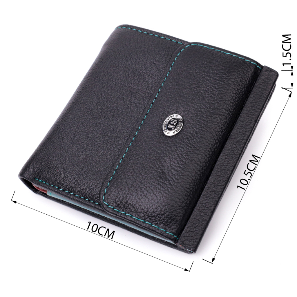 Гаманець ST Leather З натуральної шкіри Чорний (19500) - зображення 3