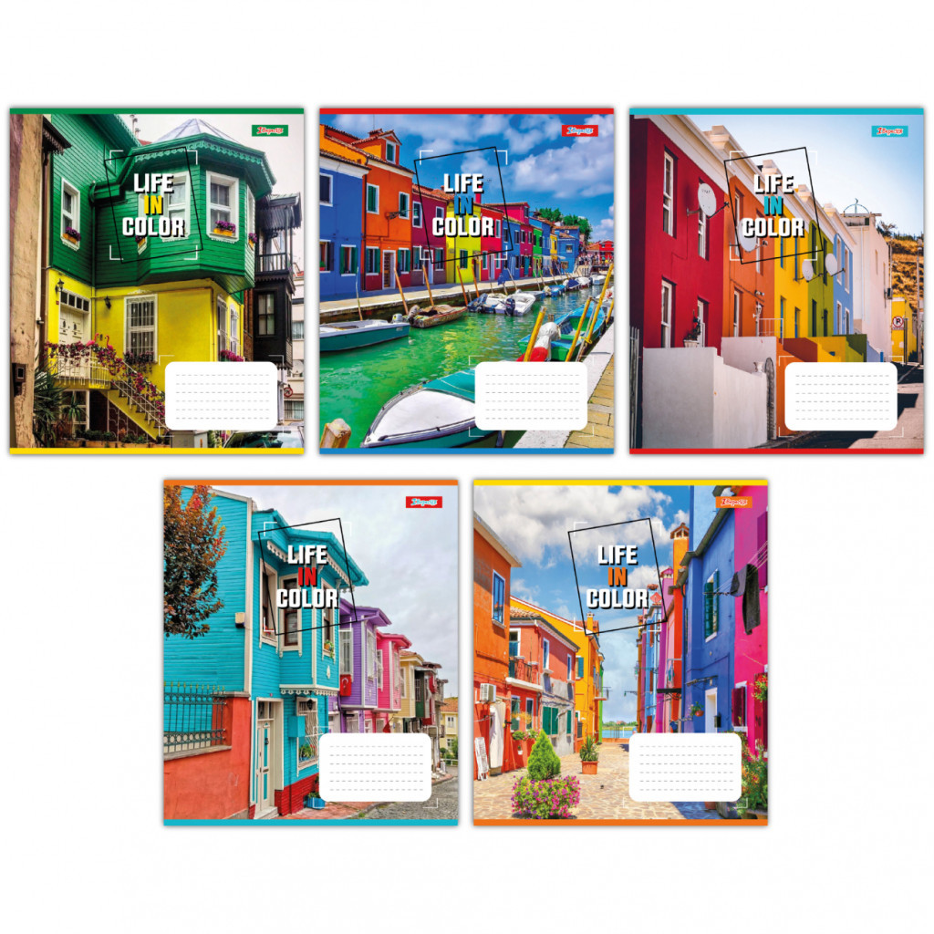 Зошит 1 вересня 1В Life in colors 36 аркушів клітинка (767326) - зображення 1