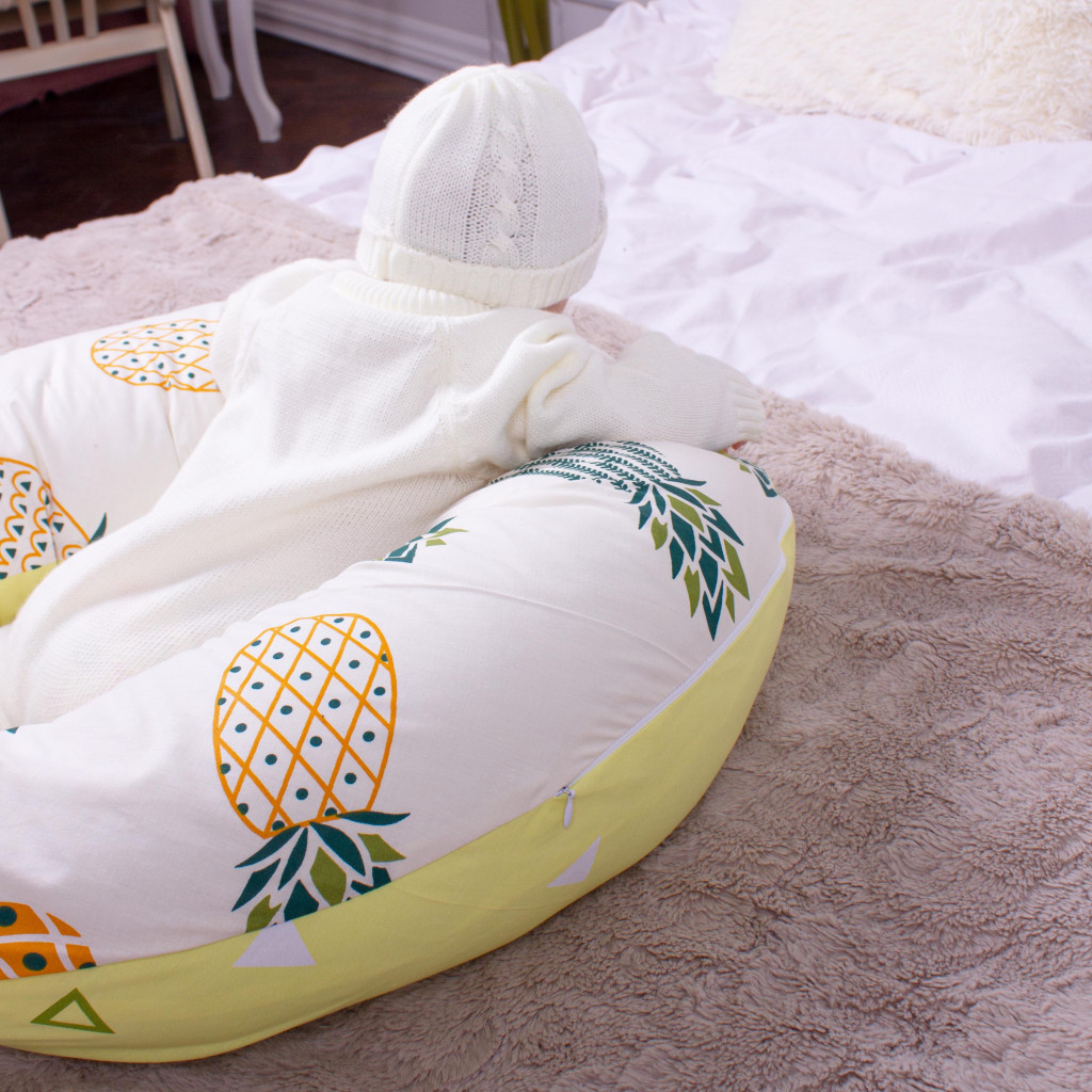 Подушка MirSon для вагітних та годування №8314 Print Line 17-0242 Salyut Бязь 30х170х20 см (2200006200390) - зображення 7